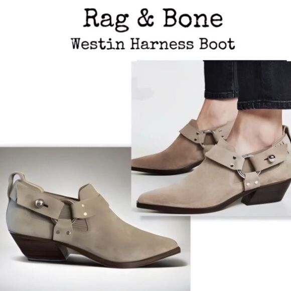 Rag & Bone Westin Harness Suede Bootie - Picture 15 of 15